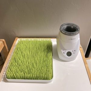 Bottle warmer and drying wrack